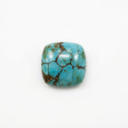 Turquoise 1PC Small 8x8 MM Square Cabochon Blue Lustrous semi Precious Gems