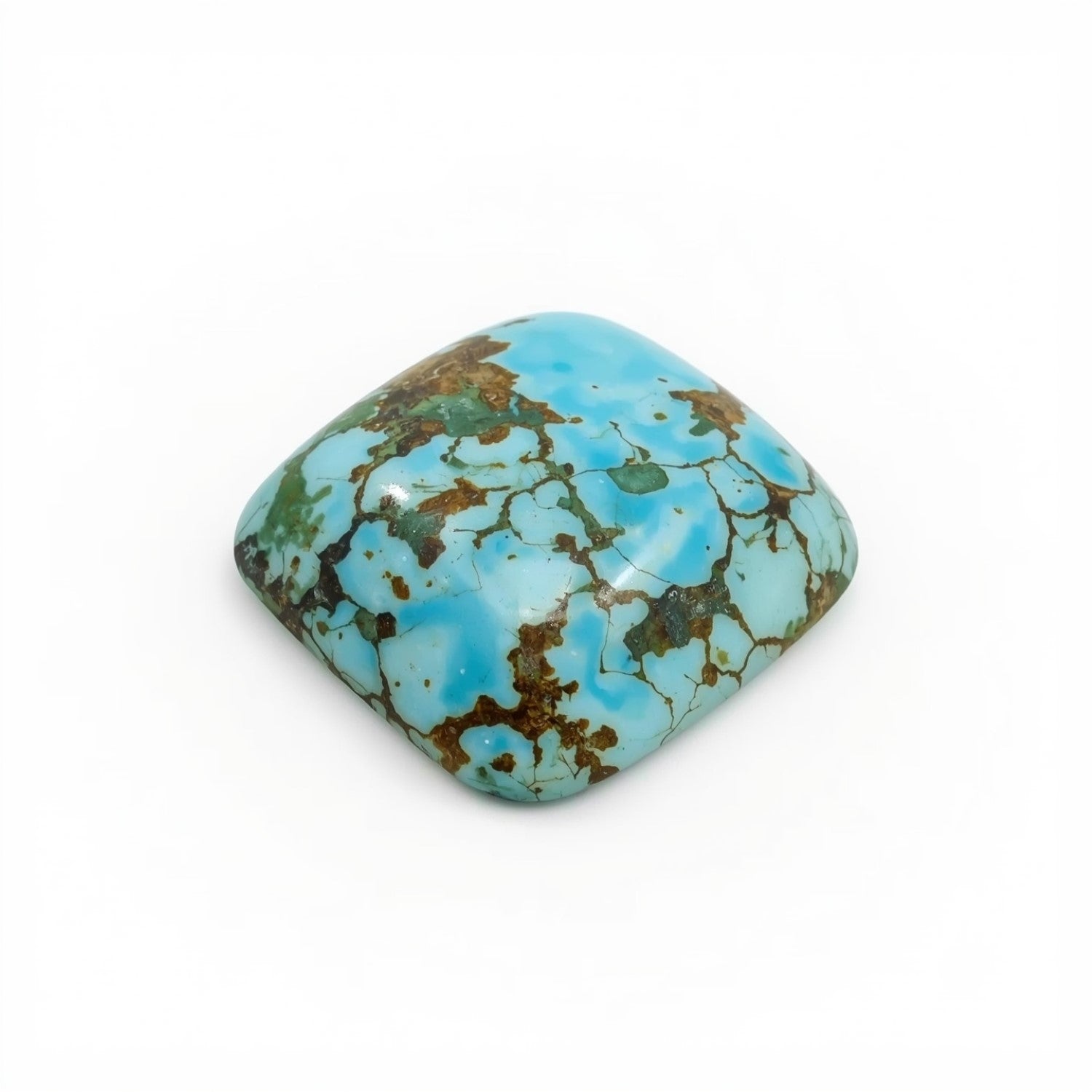 Turquoise 1PC Medium 9x9 MM Square Cabochon Blue Shine semi Precious Loose Gems