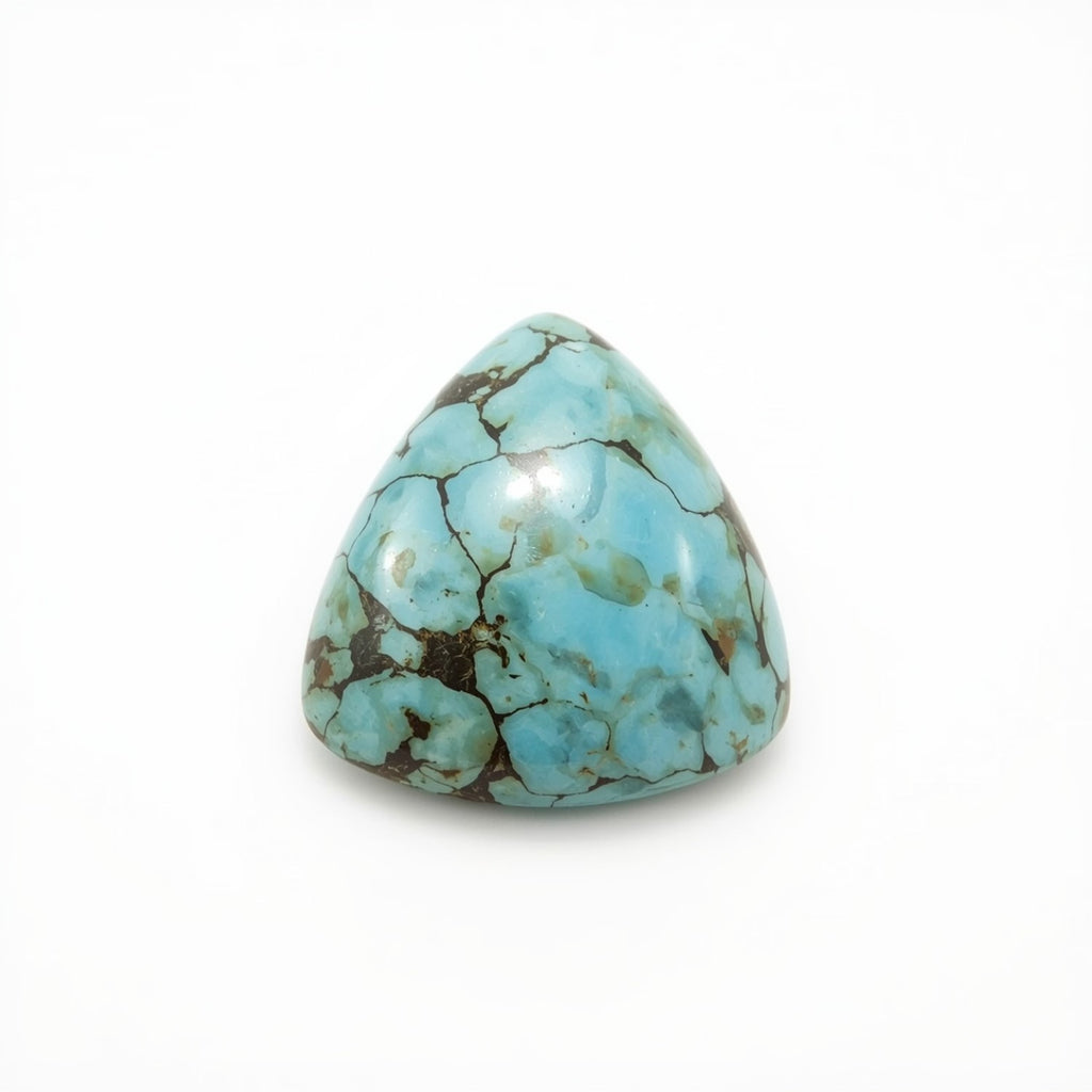 Turquoise 10PC Tiny 4x4 MM Triangle Cabochon Blue Genuine semi Precious Precious Gemstone