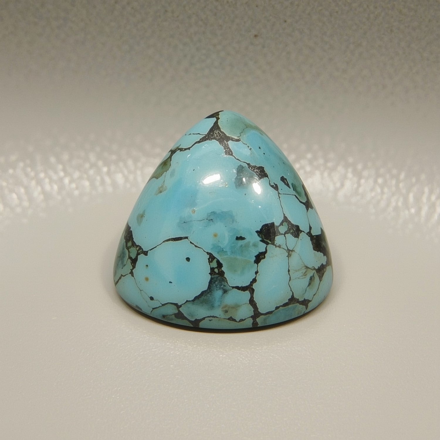 Turquoise 1PC Small 8x8 MM Triangle Cabochon Blue Brilliant semi Precious Loose Gemstones Sekundär produktbild