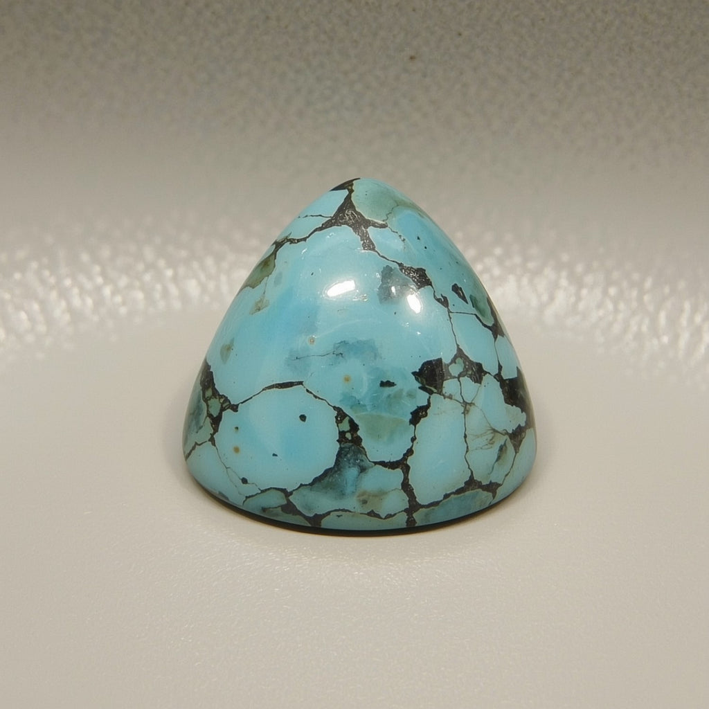 Turquoise 1PC Small 8x8 MM Triangle Cabochon Blue Brilliant semi Precious Loose Gemstones