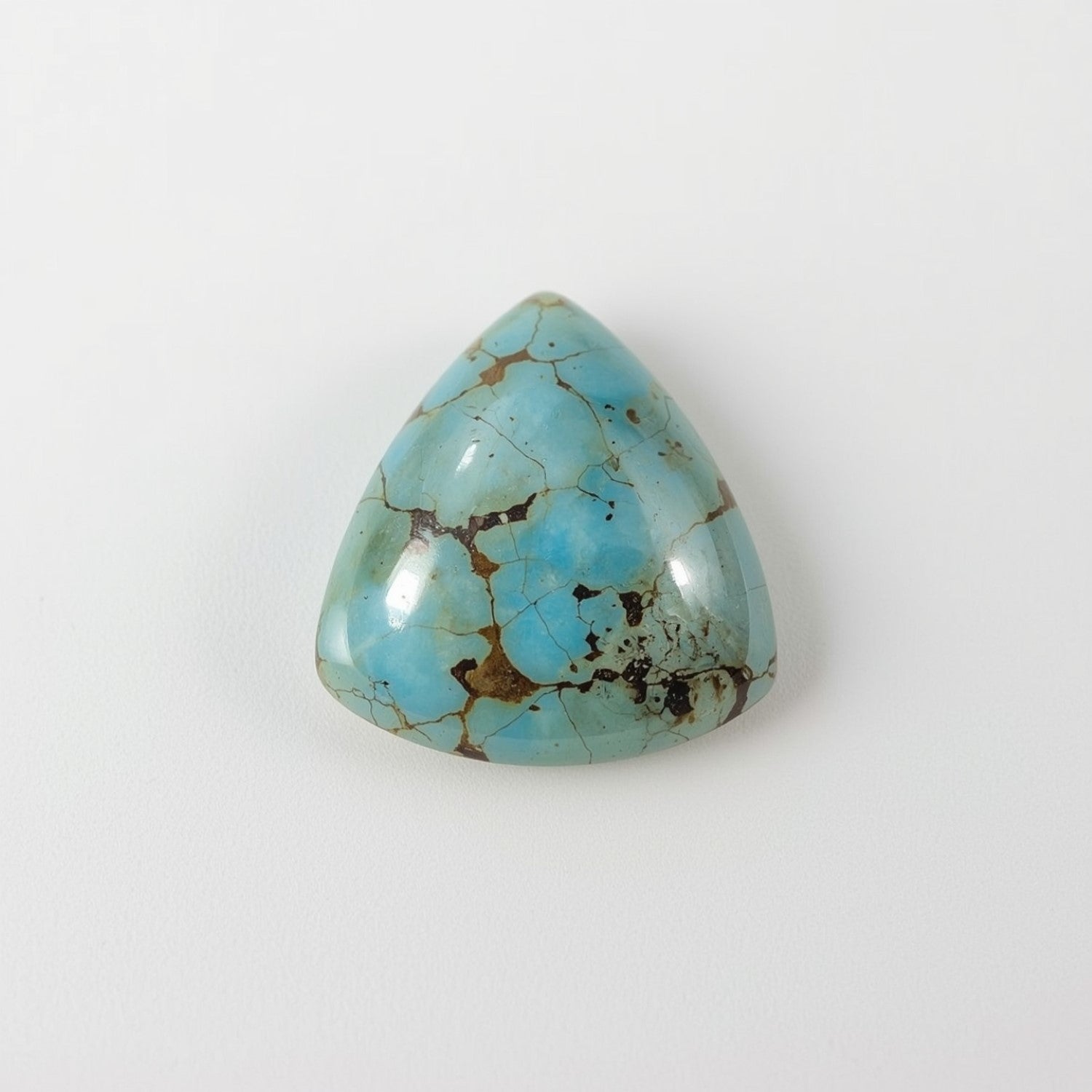 Turquoise 1PC Medium 9x9 MM Triangle Cabochon Blue Sparkling semi Precious Semi Precious Gemstone Sekundär produktbild