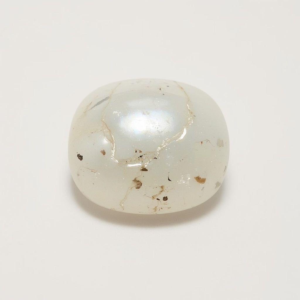 White Pearl  1PC Large 11x11 MM Cushion Cabochon White Pure Precious Loose Gems