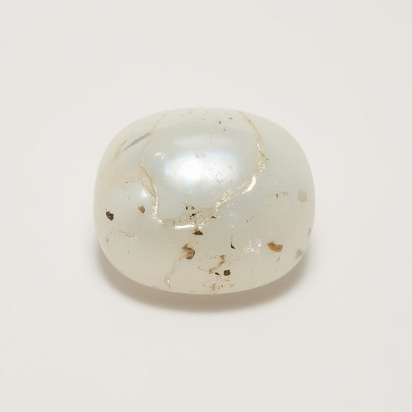 White Pearl  1PC Large 11x11 MM Cushion Cabochon White Pure Precious Loose Gems