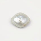 White Pearl  10PC Tiny 4x4 MM Cushion Cabochon White Lustrous Precious Gems