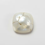 White Pearl  1PC Tiny 6x6 MM Cushion Cabochon White Fine Precious Loose Gemstone