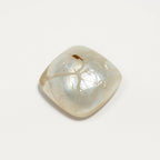 White Pearl  1PC Tiny 6x6 MM Cushion Cabochon White Fine Precious Loose Gemstone