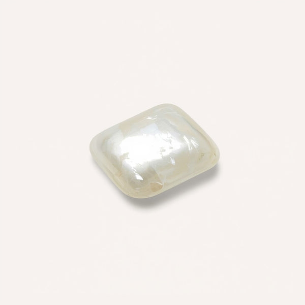 White Pearl  10PC Tiny 4x6 MM Emerald Cabochon White Shine Precious Loose Gems