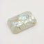 White Pearl  1PC Small 7x9 MM Emerald Cabochon White Genuine Precious Precious Gemstone