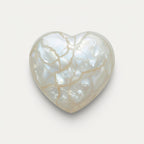 White Pearl  1PC Large 10x10 MM Heart Cabochon White Shine Precious Loose Gems