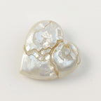 White Pearl  1PC Large 10x10 MM Heart Cabochon White Shine Precious Loose Gems