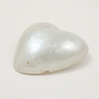 White Pearl  1PC Large 11x11 MM Heart Cabochon White Fine Precious Loose Gemstone