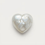 White Pearl  10PC Tiny 4x4 MM Heart Cabochon White Brilliant Precious Loose Gems