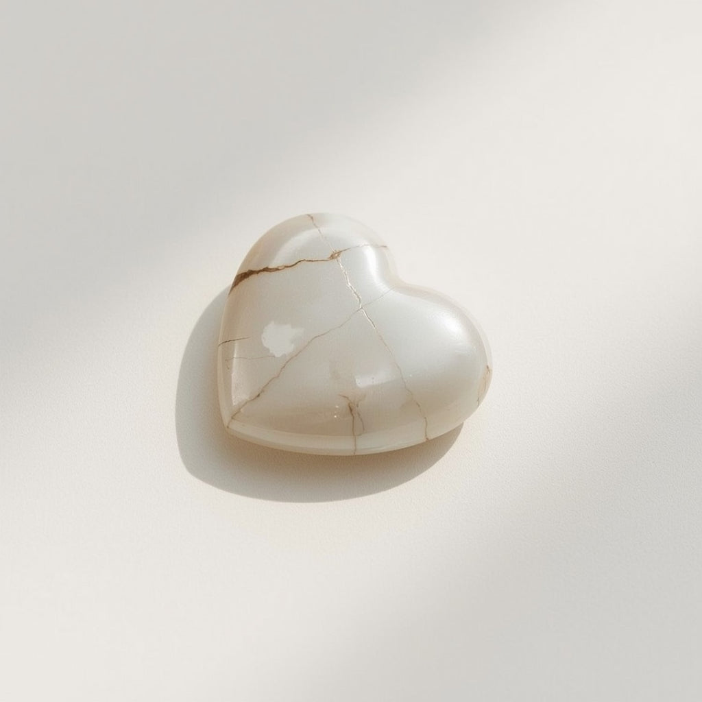 White Pearl  10PC Tiny 5x5 MM Heart Cabochon White Sparkling Precious Loose Gemstone