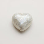 White Pearl  1PC Small 7x7 MM Heart Cabochon White Splendid Precious Semi Precious Gemstone