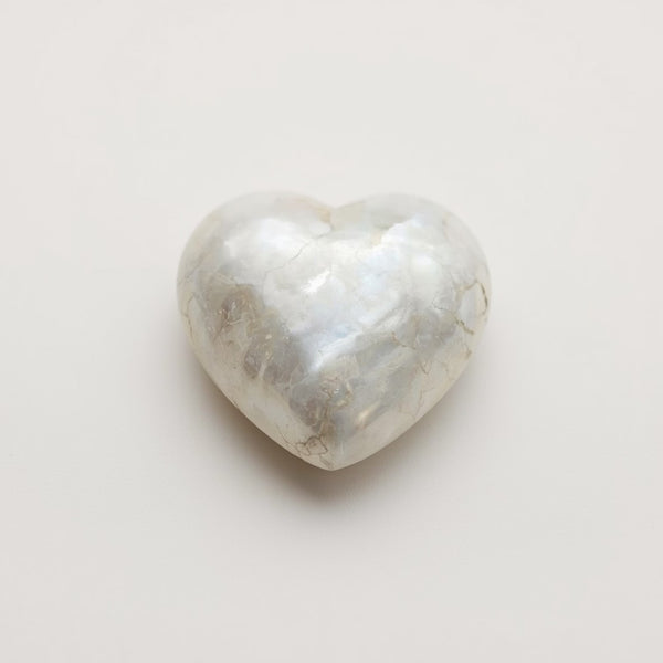 White Pearl  1PC Small 7x7 MM Heart Cabochon White Splendid Precious Semi Precious Gemstone