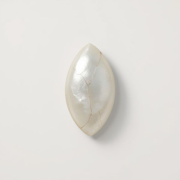 White Pearl  10PC Tiny 4x8 MM Marquise  Cabochon White Natural Precious Loose Gemstone