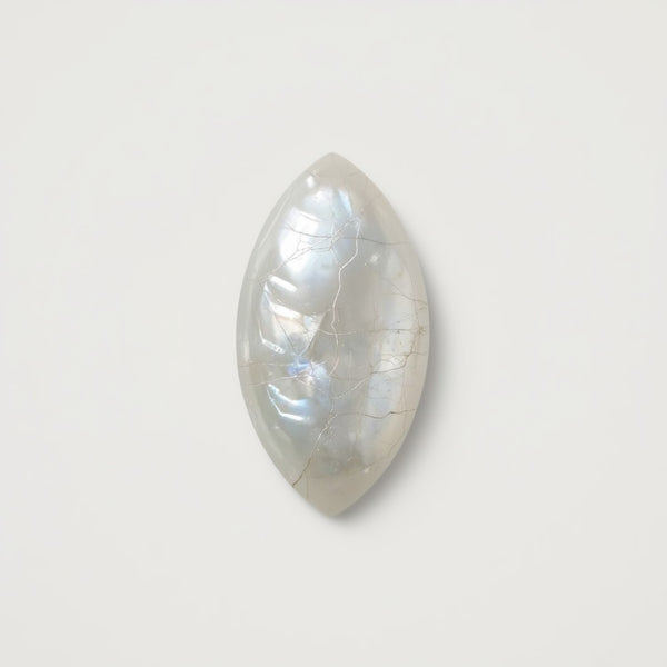 White Pearl  1PC Small 5x10 MM Marquise  Cabochon White Genuine Precious Loose Gemstones