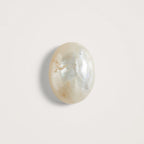 White Pearl  1PC Tiny 5x7 MM Oval Cabochon White Pure Precious Precious Gemstone