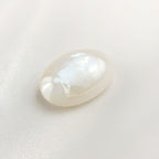 White Pearl  1PC Medium 8x10 MM Oval Cabochon White Splendid Precious Semi Precious Gemstone