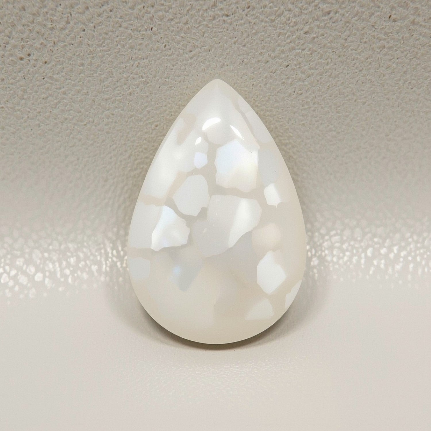 White Pearl  1PC Large 10x12 MM Pear Cabochon White Superior Precious Gems Второстепенное изображение товара