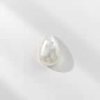 White Pearl  10PC Tiny 3x5 MM Pear Cabochon White Sparkling Precious Loose Gemstone