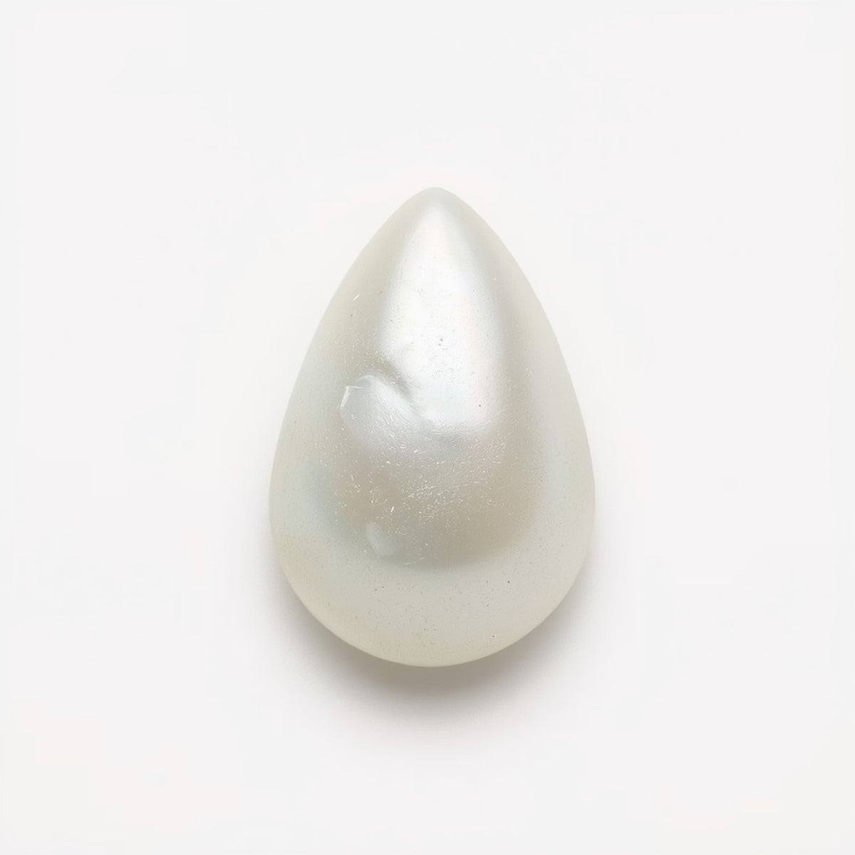 White Pearl  1PC Small 6x8 MM Pear Cabochon White Luster Precious Precious Gemstone