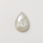 White Pearl  1PC Small 6x8 MM Pear Cabochon White Luster Precious Precious Gemstone