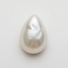 White Pearl  1PC Medium 8x10 MM Pear Cabochon White High-Quality Precious Loose Gemstones