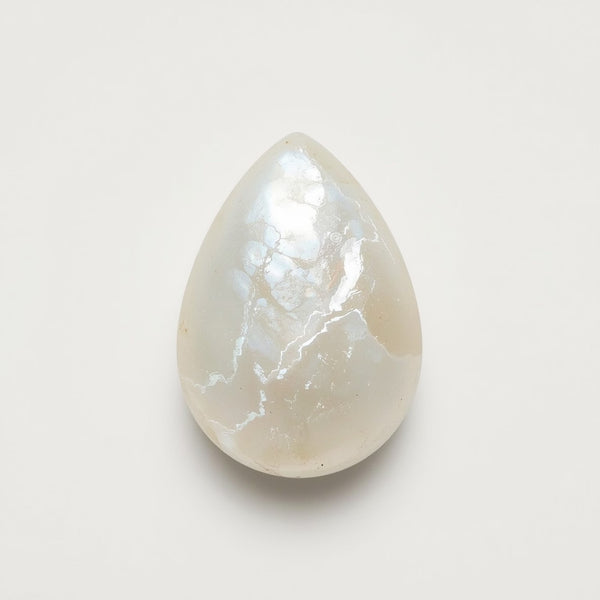 White Pearl  1PC Medium 8x10 MM Pear Cabochon White High-Quality Precious Loose Gemstones