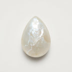 White Pearl  1PC Large 9x11 MM Pear Cabochon White Natural Precious Semi Precious Gemstone