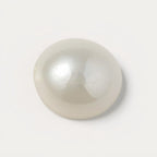 White Pearl  1PC Large 11x11 MM Round Cabochon White Shine Precious Loose Gems