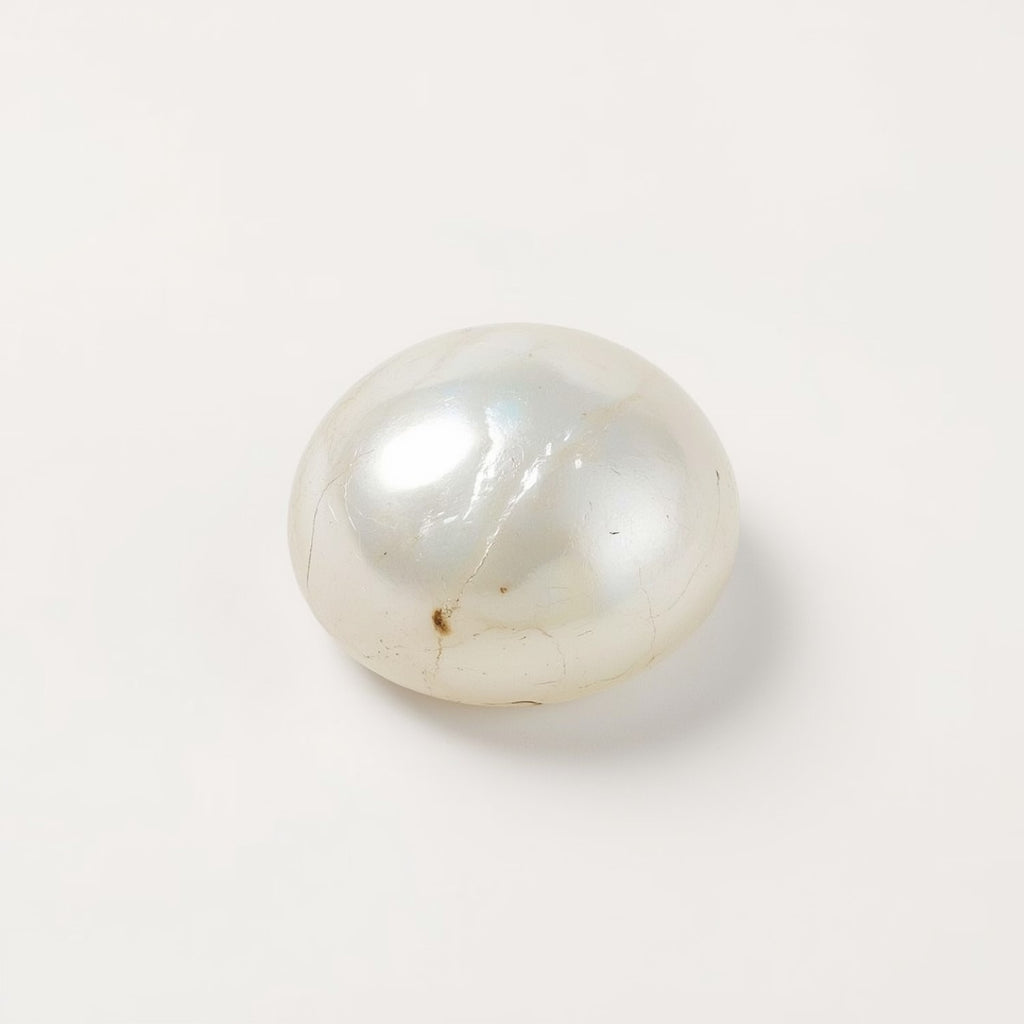 White Pearl  10PC Tiny 5x5 MM Round Cabochon White Brilliant Precious Loose Gems