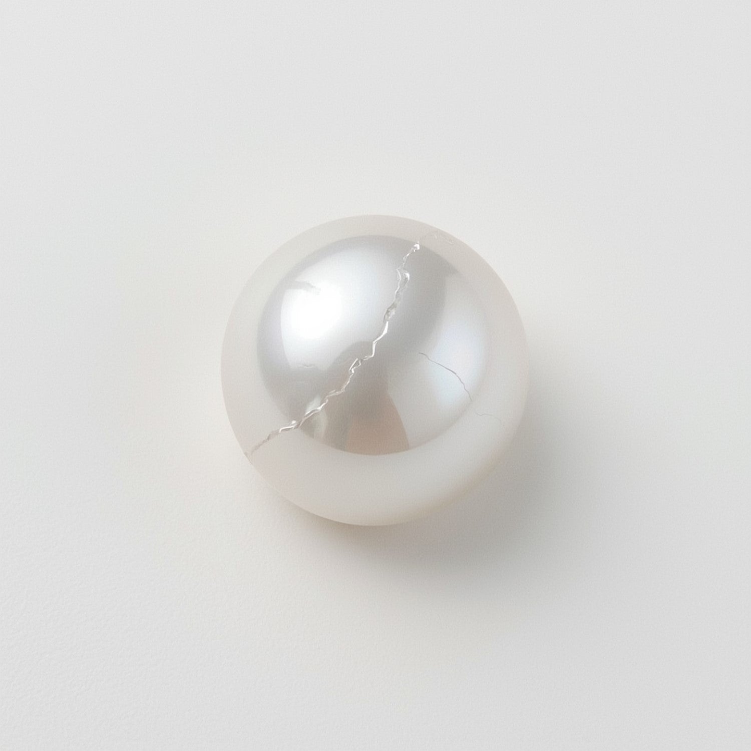 White Pearl  1PC Small 7x7 MM Round Cabochon White Polished Precious Loose Gemstones Imagen secundaria del producto