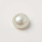 White Pearl  1PC Medium 9x9 MM Round Cabochon White Luster Precious Precious Gemstone