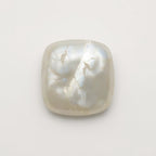 White Pearl  1PC Large 10x10 MM Square Cabochon White Polished Precious Precious Gemstone