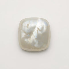 White Pearl  1PC Large 10x10 MM Square Cabochon White Polished Precious Precious Gemstone