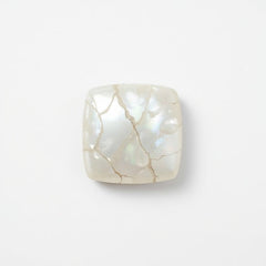 White Pearl  10PC Tiny 3x3 MM Square Cabochon White Natural Precious Semi Precious Gemstone