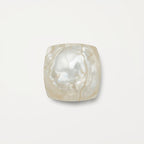 White Pearl  10PC Tiny 4x4 MM Square Cabochon White Genuine Precious Precious Gemstone