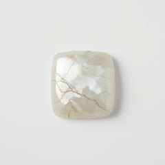 White Pearl  10PC Tiny 5x5 MM Square Cabochon White Superior Precious Gems