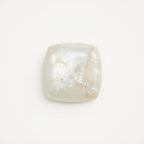 White Pearl  1PC Tiny 6x6 MM Square Cabochon White Pure Precious Loose Gems