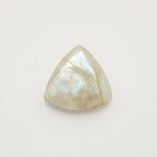 White Pearl  10PC Tiny 3x3 MM Triangle Cabochon White Luster Precious Loose Gems
