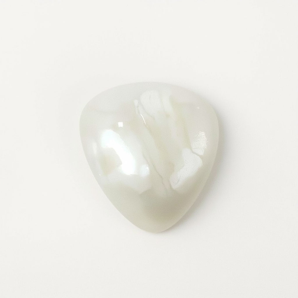 White Pearl  10PC Tiny 5x5 MM Triangle Cabochon White Shine Precious Loose Gemstones