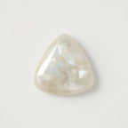 White Pearl  1PC Small 8x8 MM Triangle Cabochon White Natural Precious Gems