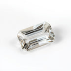 White Topaz 1PC Chunky 10x20 MM Baguette Faceted White Brilliant Semi Precious Loose Gemstones