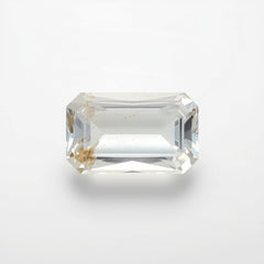 White Topaz 1PC Chunky 10x20 MM Baguette Faceted White Brilliant Semi Precious Loose Gemstones