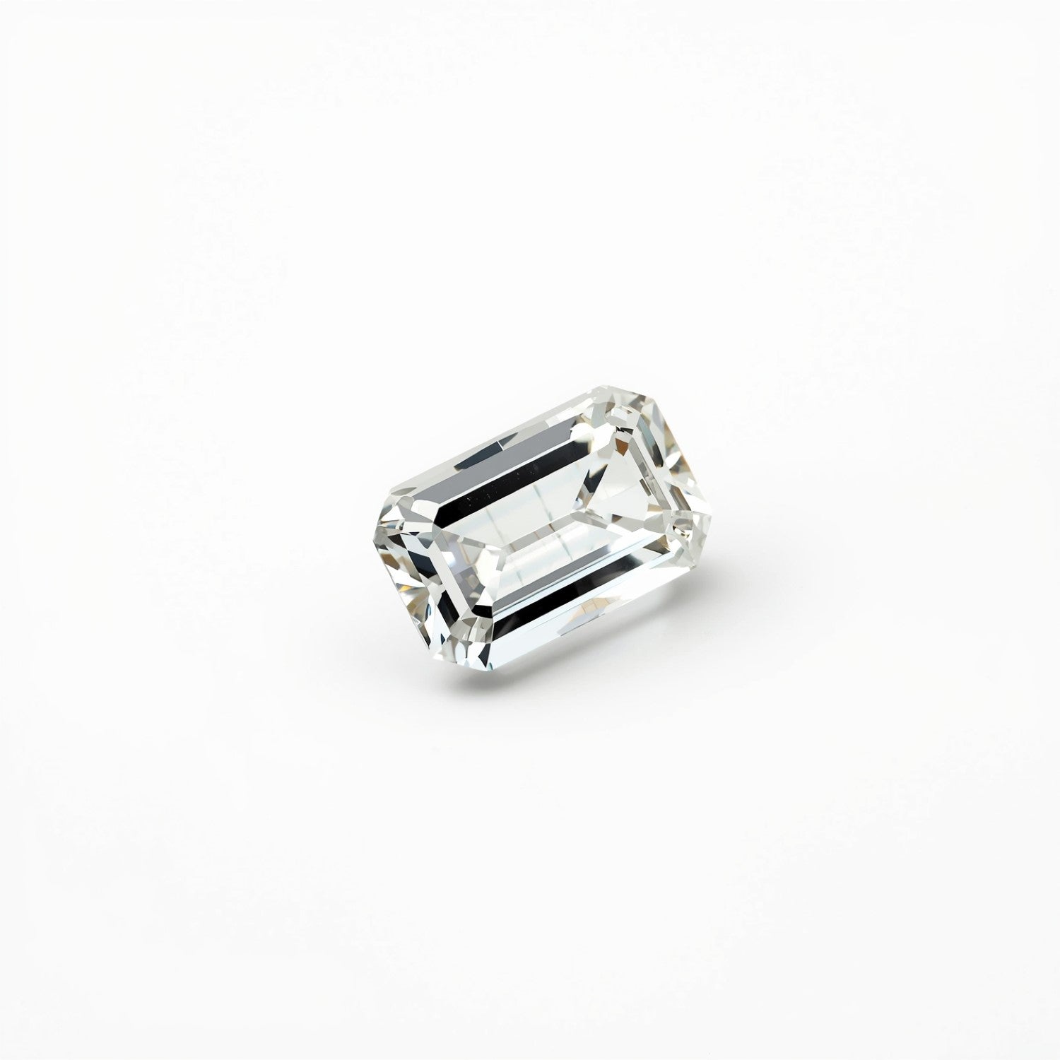 White Topaz 10PC Tiny 2x4 MM Baguette Faceted White Shine Semi Precious Loose Gemstones メイン画像