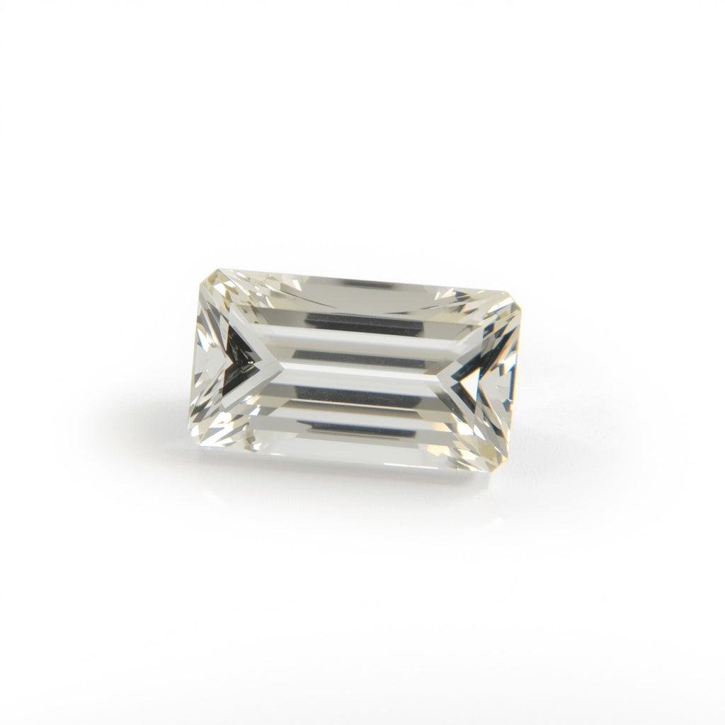 White Topaz 1PC Small 6x12 MM Baguette Faceted White Superior Semi Precious Gems