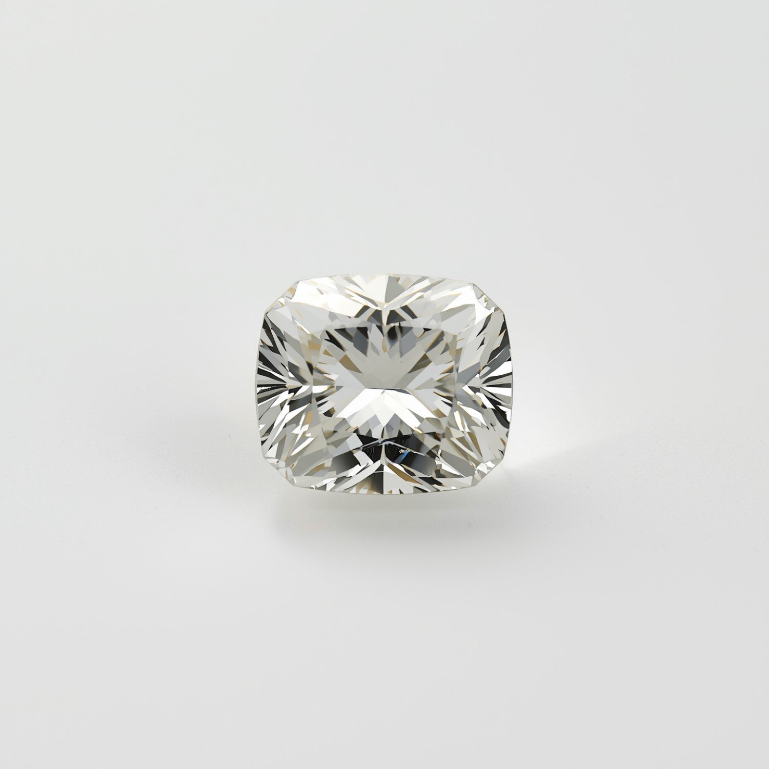 White Topaz 1PC Large 10x10 MM Cushion Faceted White Shine Semi Precious Loose Gems Sekundär produktbild