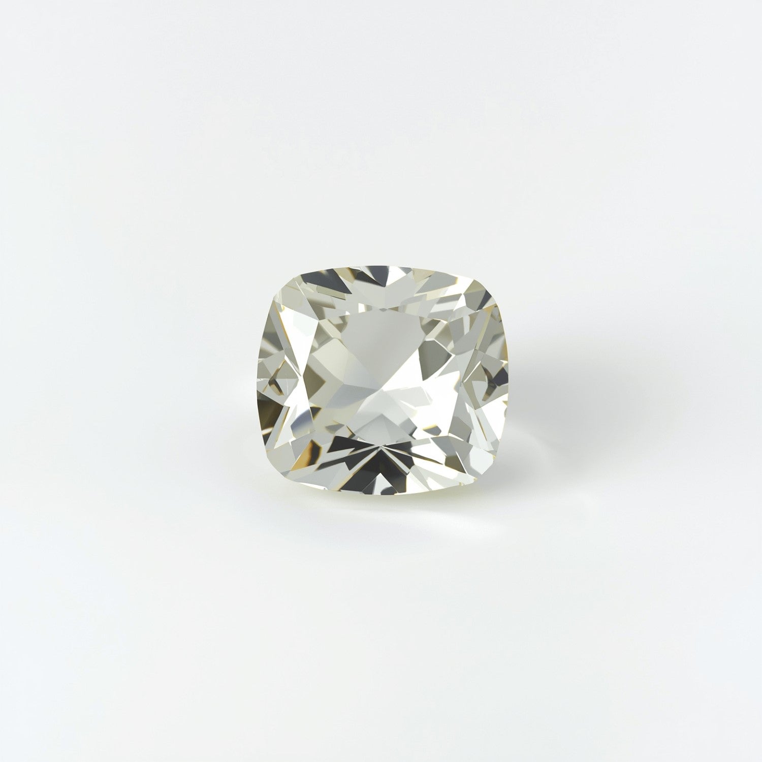 White Topaz 1PC Large 11x11 MM Cushion Faceted White Fine Semi Precious Loose Gemstone Secondary image